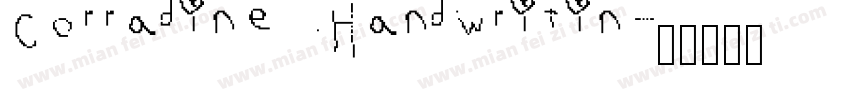 Corradine Handwritin字体转换